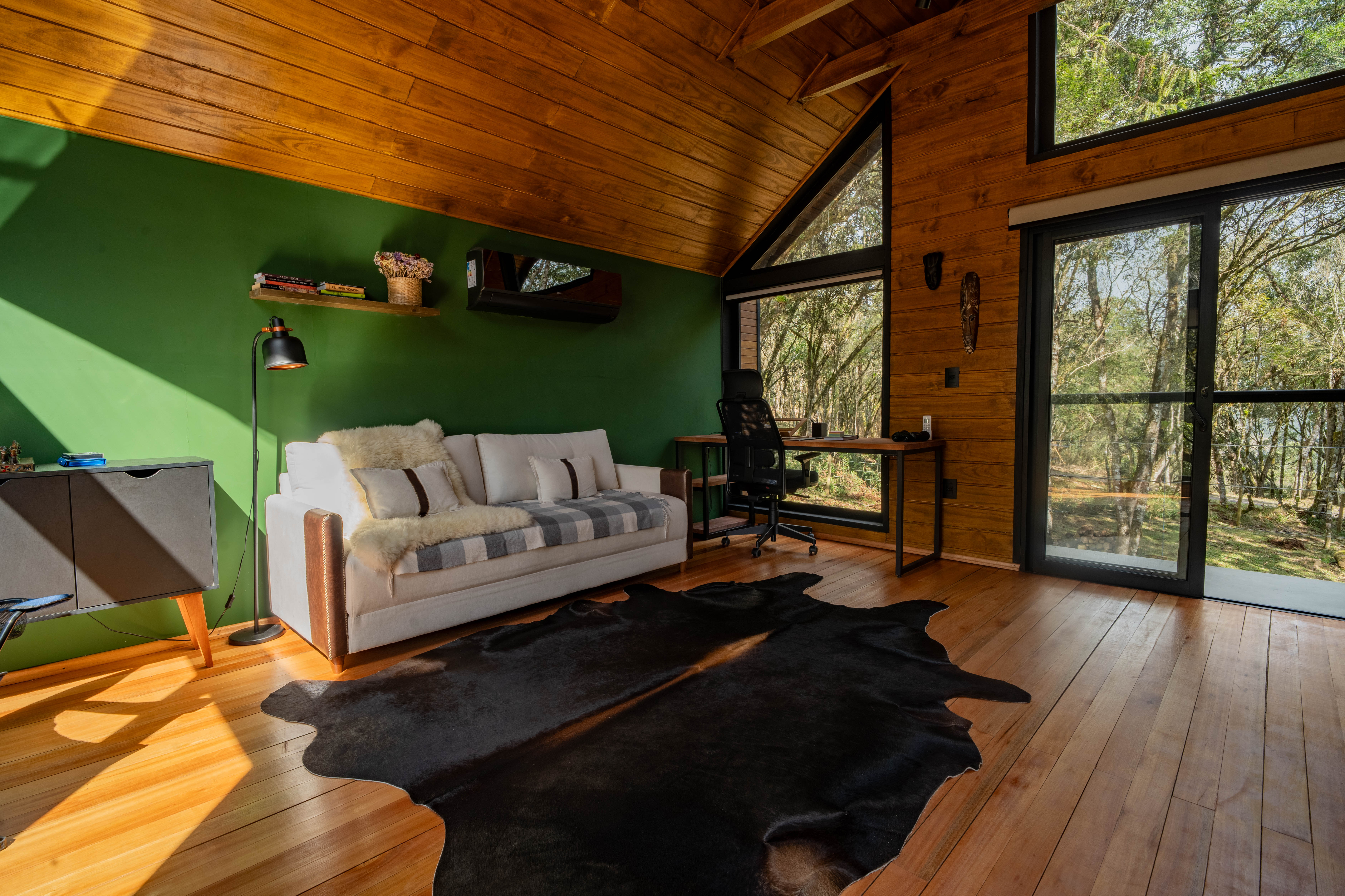 Vista da sala para a natureza